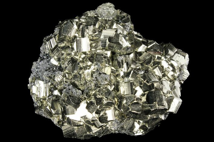 Gleaming Pyrite Crystal Cluster - Peru #94358